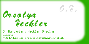 orsolya heckler business card
